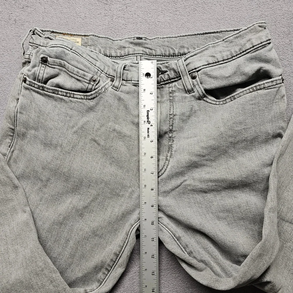 Levis 511 Slim Jeans Mens 34x32 Gray Light Wash Denim Streetwear Minimalist